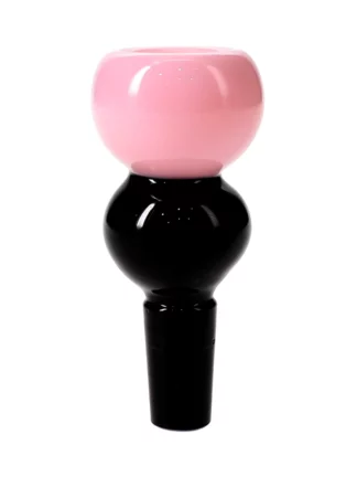 14MM Black & Pink Ice-Cream Male Glass Bowl