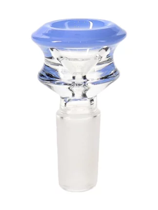 14MM Hole Light Blue Male Glass Bowl