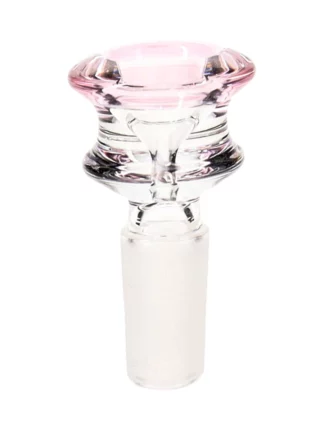14MM Hole Pink Male Glass Bowl