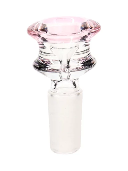14MM Hole Pink Male Glass Bowl