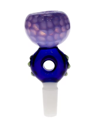 14MM Light & Dark Blue Male Glass Bowl