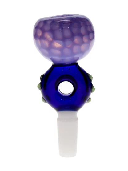 14MM Light & Dark Blue Male Glass Bowl