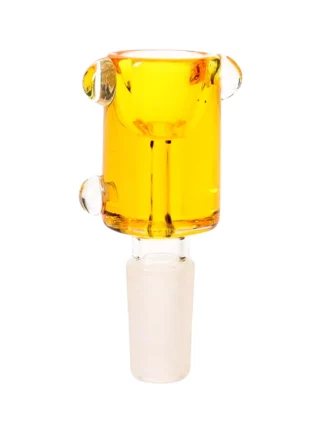 14MM Yellow Freezable Male Glass Bowl