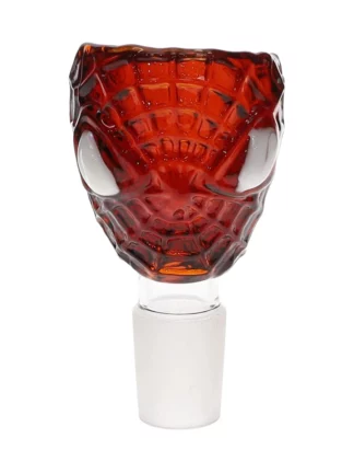 18MM Spiderman Amber Male Glass Bowl
