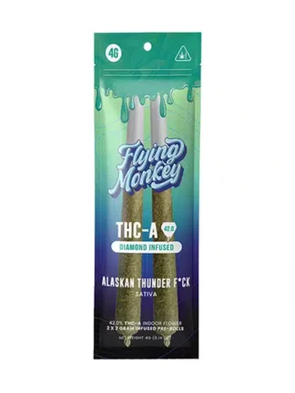 Alaskan Thunder Fck Flying Monkey THC-A Diamond Infused Pre-Roll 4G