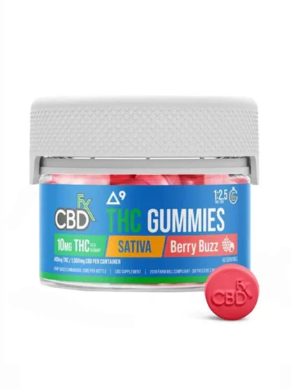 Berry Buzz CBDfx D9 THC + CBD Gummies 1200mg
