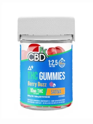 Berry Buzz CBDfx D9 THC + CBD Gummies 600mg