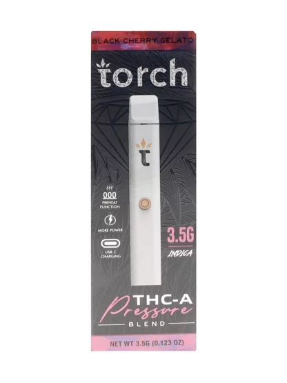 Black Cherry Gelato Torch THC-A Pressure Blend Disposable 3.5G