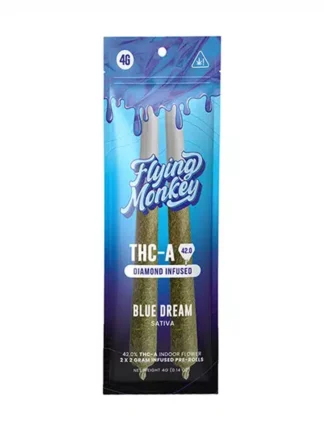 Blue Dream Flying Monkey THC-A Diamond Infused Pre-Roll 4G