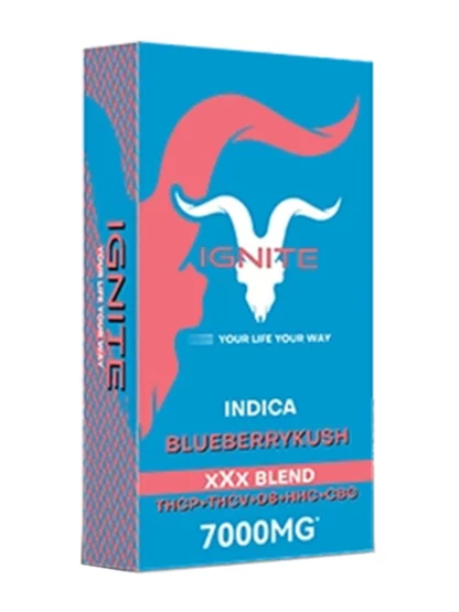 Blueberry Kush Ignite XXX Blend Disposable 7000mg