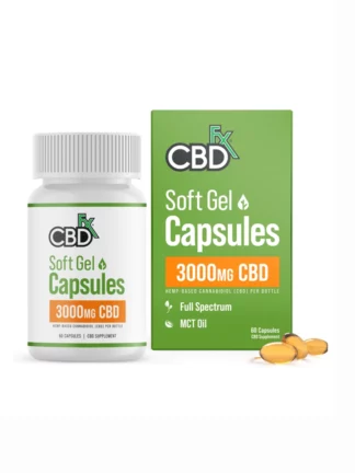 CBDfx CBD Soft Gel Capsules 3000mg