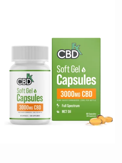 CBDfx CBD Soft Gel Capsules 3000mg
