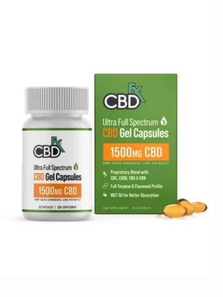 CBDfx Ultra Full Spectrum CBD Gel Capsules 1500mg