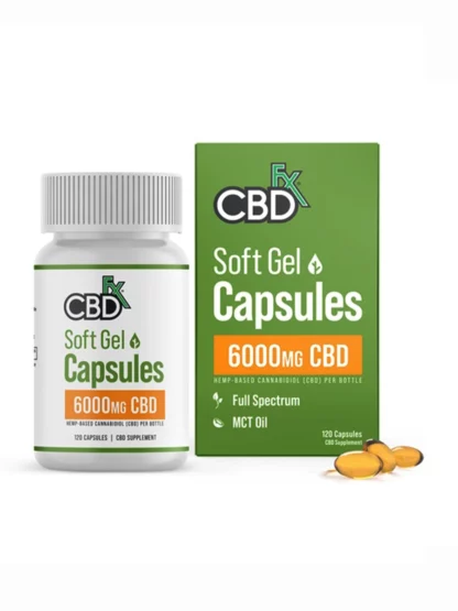 CBDfx Ultra Full Spectrum CBD Gel Capsules 6000mg