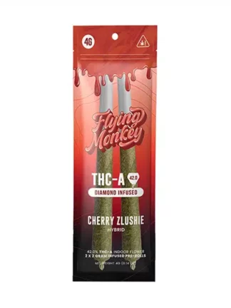 Cherry Zlushie Flying Monkey THC-A Diamond Infused Pre-Roll 4G