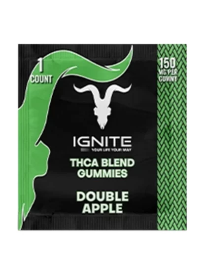 Double Apple Ignite THC-A Blend Gummies 150mg