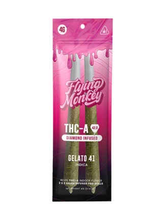 Gelato 41 Flying Monkey THC-A Diamond Infused Pre-Roll 4G
