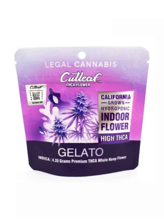 Gelato Cutleaf Premium THC-A Whole Hemp Flower 4.2G