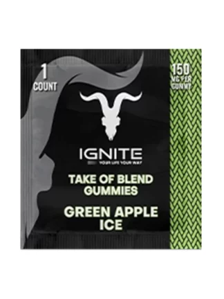 Green Apple Ice Ignite Take of Blend Gummies 150mg