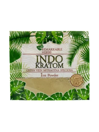 Green Indo Remarkable Herbs Kratom Powder 1oz Bag