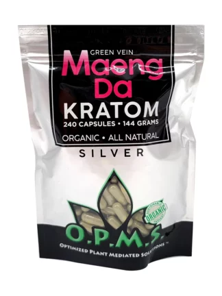 Green Maeng Da OPMS Silver Kratom Capsules 240ct