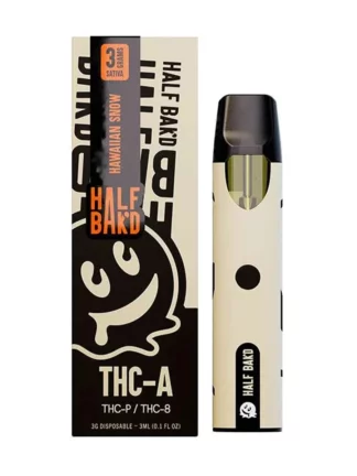 Hawaiian Snow Half Bakd THC-A + THC-P + THC-8 Disposable Vape 3G