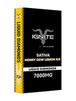 Honey Dew Lemon Ice Ignite Liquid Diamonds Disposable 7000mg