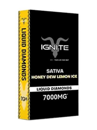 Honey Dew Lemon Ice Ignite Liquid Diamonds Disposable 7000mg
