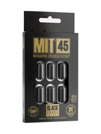 MIT 45 Mitragyna Speciosa Kratom Capsules 6cs