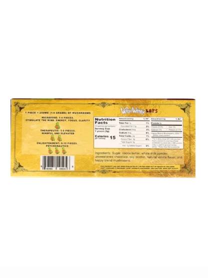 Milk Chocolate Willy Wonky Happy Blend Bars Back
