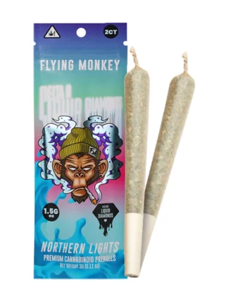 Nortern Light Flying Monkey Delta 8 Liquid Diamonds Pre Rolls 3G