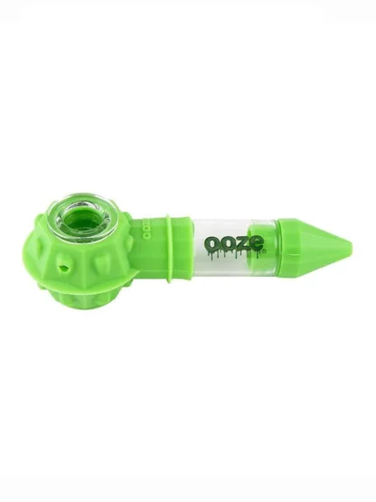 Ooze Bowser Silicone Glass Travel Pipe Slime Green