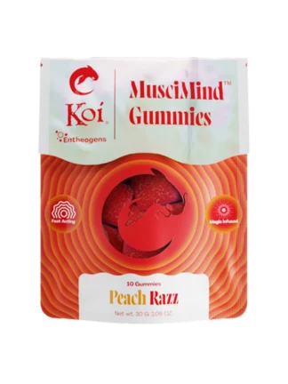 Peach Razz Koi Psychedelic Muscimind Gummies 10ct 30g