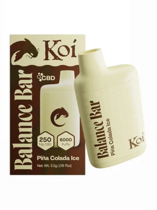 Pina Colada Ice KOI Balance Bar CBD 6000 Puffs Disposable Vape
