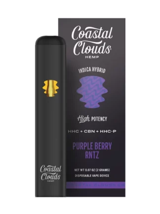 Purple Berry RNTZ Coastal Clouds High Potency HHC+CBN+HHC-P Disposable Vape 2G