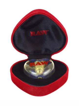 RAW Glass Heart Cone Holder