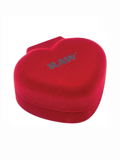 RAW Glass Heart Cone Holder Box