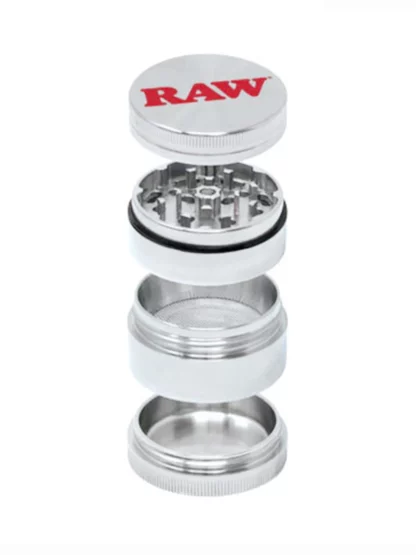 RAW Stainless Steel 4-Piece 50mm Shredder Open