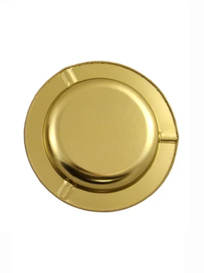 Raw Metal Ashtray Back