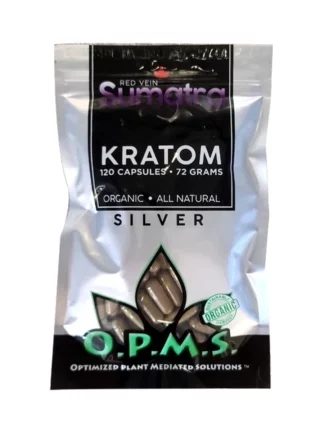 Red Sumatra OPMS Silver Kratom Capsules 120ct