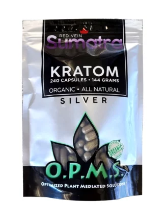 Red Sumatra OPMS Silver Kratom Capsules 240ct