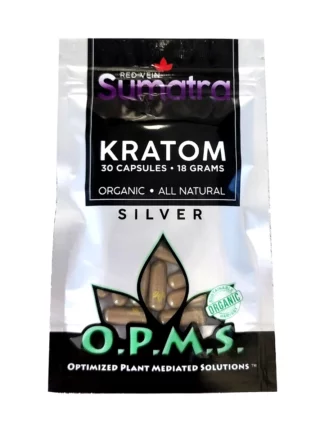 Red Sumatra OPMS Silver Kratom Capsules 30ct