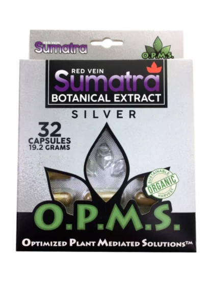 Red Sumatra OPMS Silver Kratom Capsules 32ct