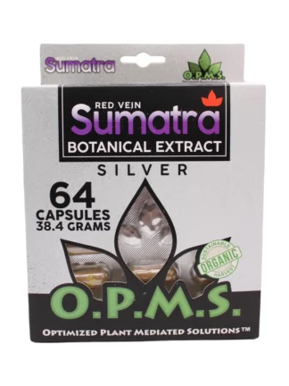 Red Sumatra OPMS Silver Kratom Capsules 64ct