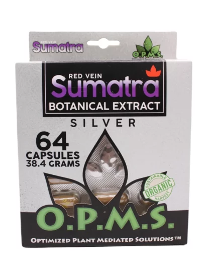 Red Sumatra OPMS Silver Kratom Capsules 64ct