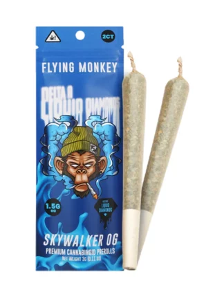 Skywalker OG Flying Monkey Delta 8 Liquid Diamonds Pre Rolls 3G