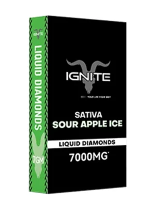 Sour Apple Ice Ignite Liquid Diamonds Disposable 7000mg