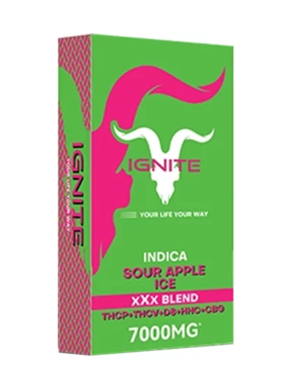 Sour Apple Ice Ignite XXX Blend Disposable 7000mg