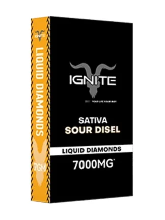 Sour Disel Ignite Liquid Diamonds Disposable 7000mg