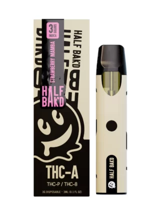 Strawberry Mamba Half Bakd THC-A + THC-P + THC-8 Disposable Vape 3G